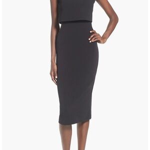 Elegant Black Midi Skirt